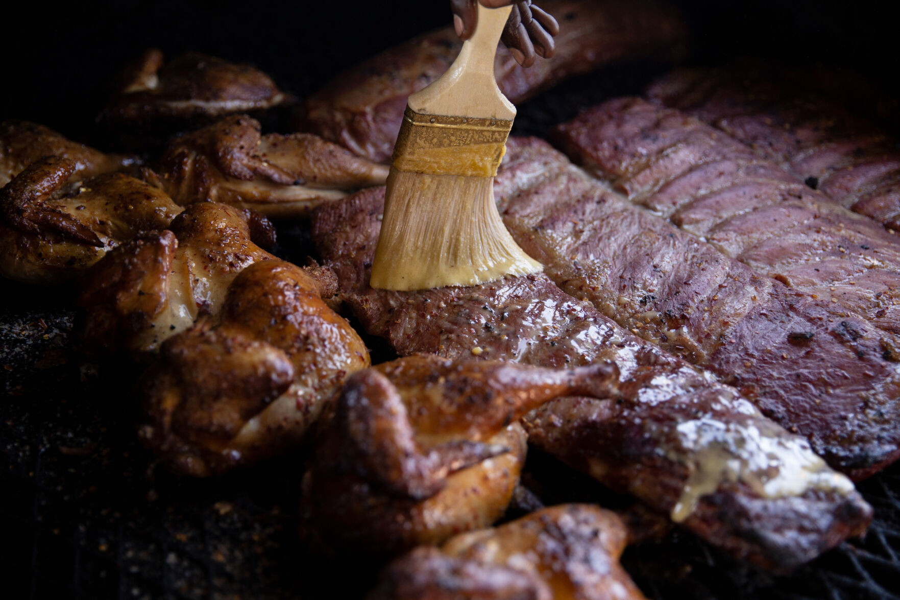Johnny Smith, pitmaster.